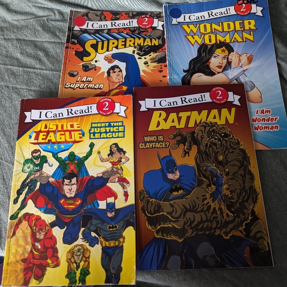 DC Comics Early Reader Kids Book Set 7pc Batman Wonder Woman Superman Justice - Picture 11 of 12